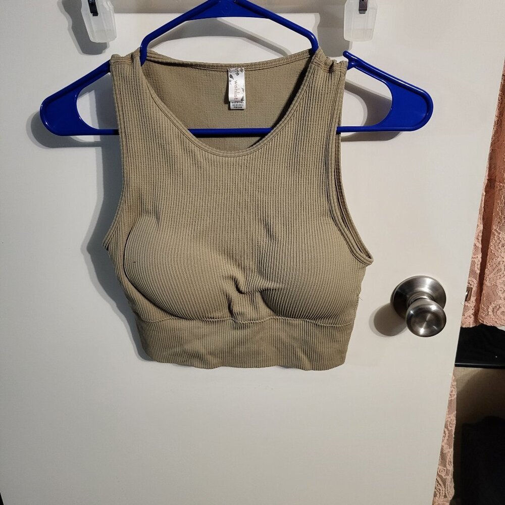 WISHLIST BEIGE BRALETTE  SZ L